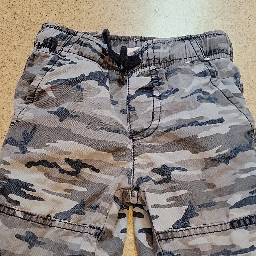 Gymboree Urban Camouflage Gray Black Casual Bottoms With Inside Lining 18-24MO
